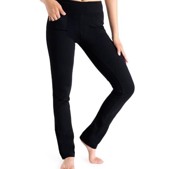 Women’s Yogipace Straight Leg Yoga Pants 5 Pocket - Picture 1 of 7